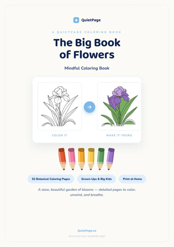 Flower Garden coloring book cover